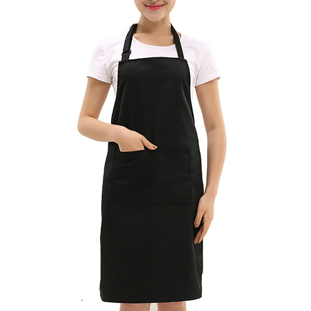 Unisex Design Adjustable Bib Apron, Professional Chef Apron With Excellent Craftsmanship, Widely Used In Coffee Shop Kitchen Restaurant Barbecue, 1 Pi 9454554829692