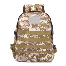 Mochila tática resistente com porta USB para carregamento e entrada para fones de ouvido, mochila militar de assalto com alças de ombro reforçadas