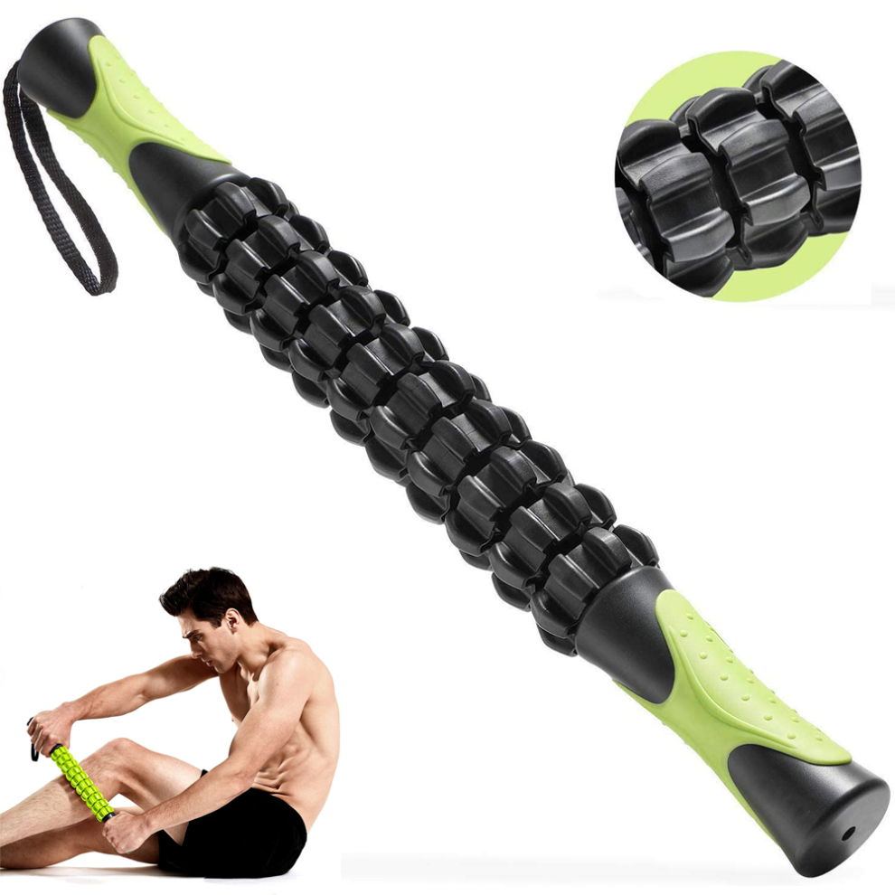 Physical Therapy Massage Stick, Myofascial Release Tool For Athletes With Cellulite Reduction Features, Ergonomic Grip For Deep Tissue Massage, Portab