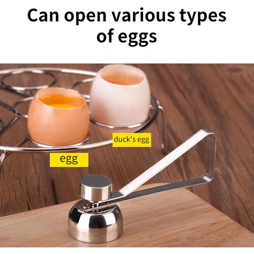 Egg Shell Cutter Stainless Steel Boiled Egg Opener Scissors for Kitchen Cooking Use 2