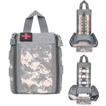 Nylon 1000D de alta resistência, bolsa versátil para atividades ao ar livre com design compacto.