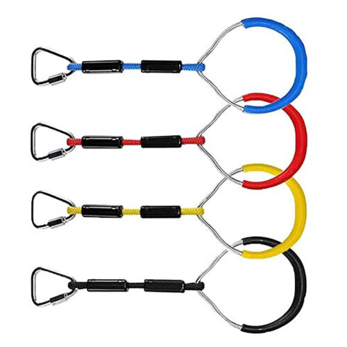Μπάρα Swing Trapeze, Σετ Γροθιάς Ninja Ring, Εξοπλισμός Παιδικής Χαράς με Carabiner για Επιδόσεις 1