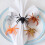 Ρεαλιστικός Σχεδιασμός Halloween Bugs Διαδραστικά Παιχνίδια Αράχνης Ελαστικές Αράχνες 8