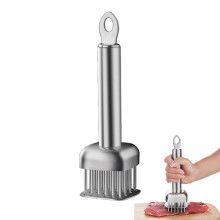Stainless Steel Meat Tenderizer Mallet for Steak Chicken Pork Beef Fish, Heavy Duty Manual Hammer