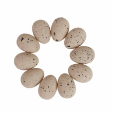 Garnitures pour paniers de Pâques : œufs de rouge-gorge artificiels, œufs mouchetés, œufs décoratifs en plastique, décorations printanières