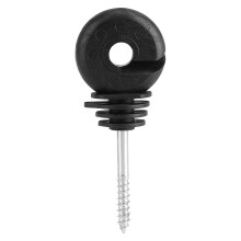 Eco-Friendly Black Electric Fence Insulator For Wood Posts, High Quality Material Anti-Weathering Long Serving Life Screws Into Timber Fence Posts