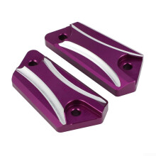 Motorcycle Brake Clutch Master Cylinder Cover Purple 6061 CNC Aluminum 48x25x11mm for Surron S/X