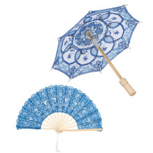 Ombrello da sposa in pizzo con assorbimento delle vibrazioni e snodo universale girevole, ideale per spettacoli teatrali e decorazioni per feste.