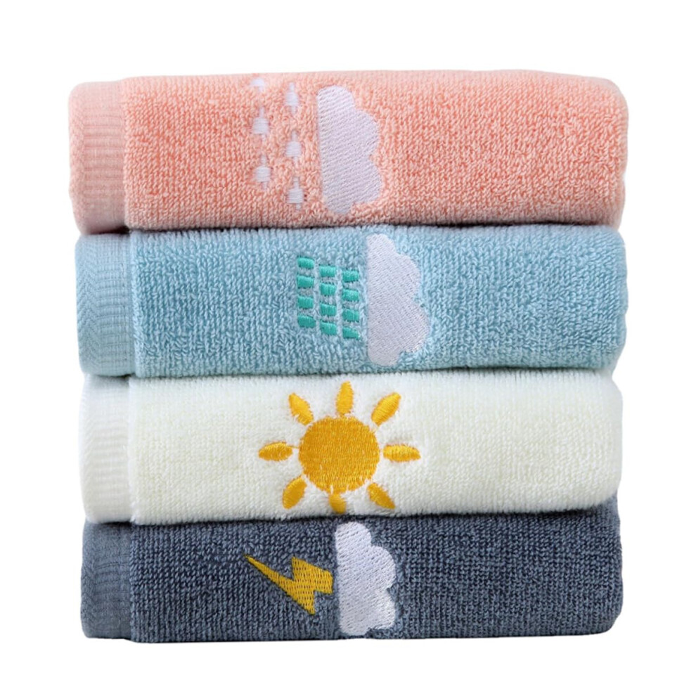 4pcs Cotton Bath Towels Set Soft Absorbent Hooded Quick Dry for Boys and Girls