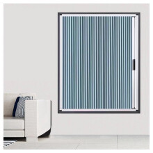 Cordless Sliding Vertical Cellular Shades Blackout Privacy Thermal Insulated for Windows Blue 135x110cm