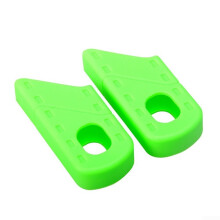 Bicycle Chainring Crank Silicone Protective Cover for Road Folding Fixed Gear Bikes 68/73mm Green