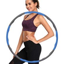 Cerchio Hula Hoop per la vita, design staccabile e dimensioni regolabili, attrezzatura fitness per il rafforzamento del core e l'allenamento brucia
