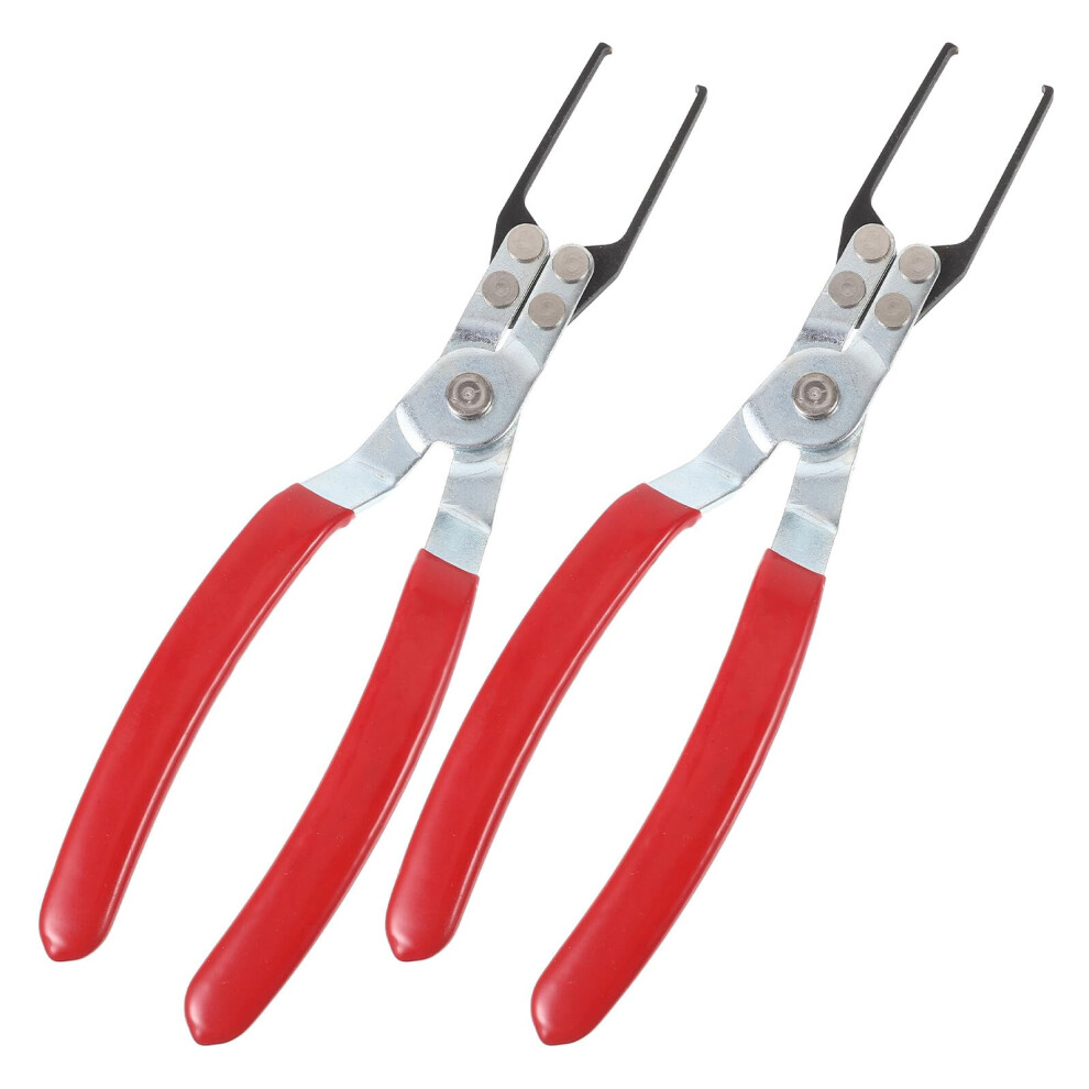 2Pcs Automotive Fuse Puller And Long Nose Pliers Alloy Steel Strong Grip Relay Removal Tool 9119770386113