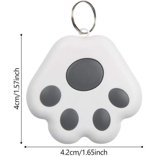 Key Finder with Cat Claw Design, Smart Bluetooth Tracker for Keys, Pets, Kids, Wallets, Grey 2