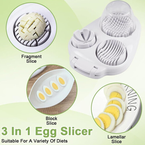 3in1 Egg Slicer Multifunctional Kitchen Tool for  Egg and Fruit Slices 1