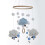 Κινητή Κούνια Felt Cloud για Κούνια, Διακόσμηση με Μποέμ Εμπνευση για τον Χώρο του 1