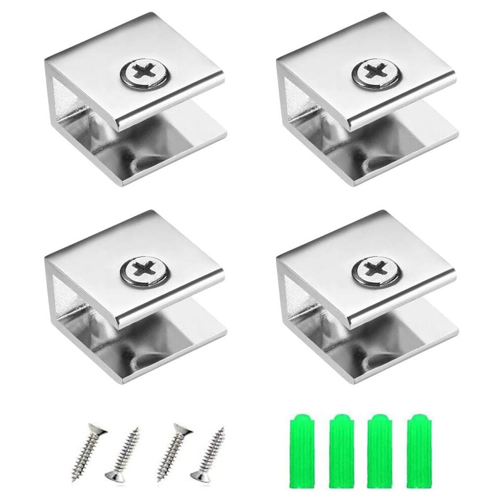 Stainless Steel Mirror Clip Set, Zinc Alloy Anti-Corrosion For 8-10Mm Glass, Safe And Stable Wide Application Strong Load-Bearing Adjustments 9554910883686