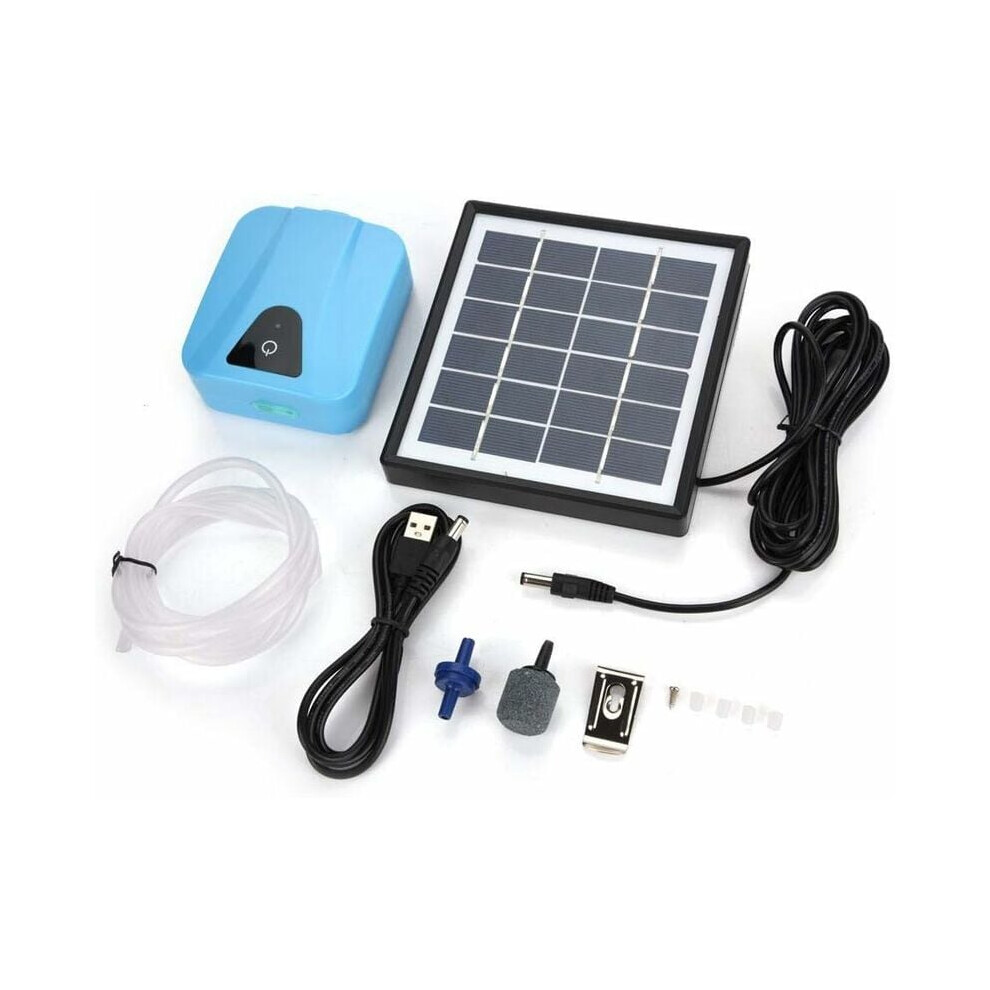 Solar Powered Water Pump For Garden Tank, Energy-Saving Aquarium Air Pump With Continuous Oxygen Supply, Low Noise Waterproof Oxygenator Air Pump For 9466005307086