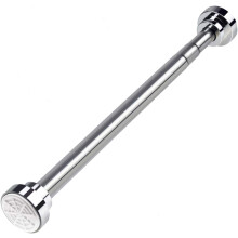 Asta per tende per installazione rapida, asta in acciaio inox con base antiscivolo, lunghezza regolabile per un'eleganza versatile, antiruggine e