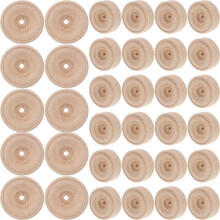 Runde Holzspielzeugräder 50 Für Diy Khaki