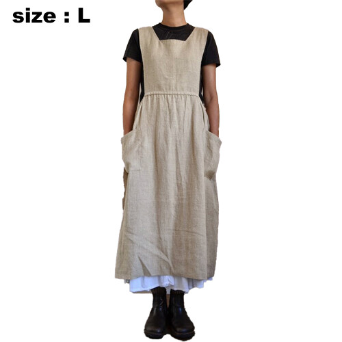 Κομψή ποδιά φόρεμα Pinafore για casual wear, χωρίς δέσιμο, πρακτικές τσέπες με ρυθμιζόμενη 1
