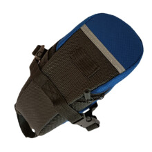 Bolsa para sillín de bicicleta debajo del asiento, material de poliéster impermeable, visibilidad nocturna, alta capacidad, instalación rápida