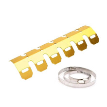 Universal Motorcycle Exhaust Heat Shield AntiScald Muffler Cover for Honda CRF CBR Aluminum Guard