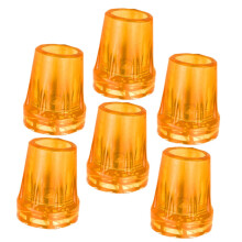 Trekking Pole Rubber Tip Protectors 6 Pack AntiSlip Covers for Hiking Walking Sticks and Canes