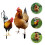 2Stk Huhn Garten Schild Simulation Hühnerhof Küken 6