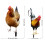 2Stk Huhn Garten Schild Simulation Hühnerhof Küken 2
