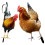 2Stk Huhn Garten Schild Simulation Hühnerhof Küken 10