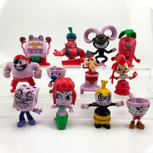 12pcs/set Dolls Cuphead Big Adventure Figure Doll Toy Ornament Decoration Gifts