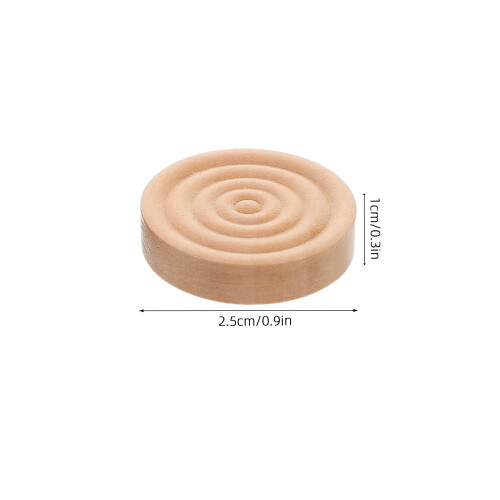 24Pcs Wooden Round Threaded Chess Pieces For Checkers Board Game 1