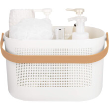 Plastic Organizer Storage Basket, High-density PP Plastic With Open Design, Large Capacity For Multipurpose Use In Bathroom, Kitchen, Dorm Room