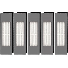 (5pcs) HEPA Filter for Ecovacs DEEBOT OZMO 920 950 T8 AIVI Max T9 T5 N5 N7 N8+ N8 Pro Plus DX55 DX93 DJ65 Robot Vacuum Cleaner Filter Kit 5 Filters