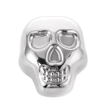 Whiskey Stones Stainless Steel Skull Shape Quick Cooling NonDiluting Rocks for Wine and Beer