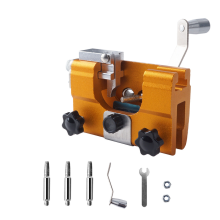Outil d'entretien compact pour tronçonneuse, kit d'affûtage de tronçonneuse avec cliquet et rails de guidage, affûteur de tronçonneuse manuel à