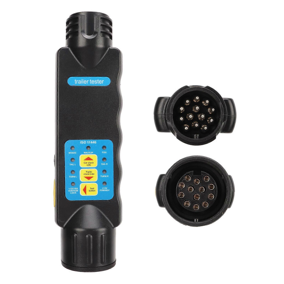 Trailer Tester 12V 13Pin Tow Bar Plug Socket Wiring Test Diagnostic Tool Resistance Test Fault Detect For Rv Trailer Light 6935161358919