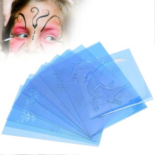 Face Paint Stencils, Face Body Painting Stencils, Tattoo Painting Templates Face Tracing Stencils for Kids and Adults, Halloween Makeup Painting Tatto