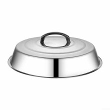 Stainless Steel Pot Lid Dome Basting Cover for Even Heat BBQ Stews and Soups