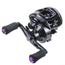 Fishing Reel 7.2:1 Speed Baitcasting with 25Level Magnetic Brake, 8kg Drag, Aluminum Spool for Outdoor Angling, Black