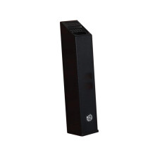 Outdoor Wall Mounted Ashtray Stainless Steel Lockable Black for Office Restaurant Weatherproof