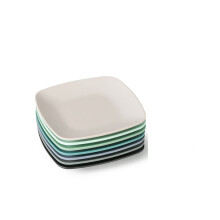 Dinner Plate Set with Elegant Ceramic Snack Plates for Appetizers, Desserts and Fruit