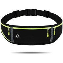 Accesorio de entrenamiento de alta resistencia, riñonera con soporte para teléfono y secado rápido, tira reflectante que garantiza la seguridad en