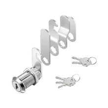 Cam Locks for Cabinets and Drawers, Waterproof Cabinet Cam Locks Replacement Set with Multiple Locking Plates, Zinc Nickel Alloy Anti-Corrosion Secure
