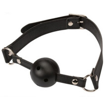 Artículos esenciales para bondage, mordaza de bola de silicona suave y cómoda, fácil de instalar o quitar para juegos para adultos, embalaje