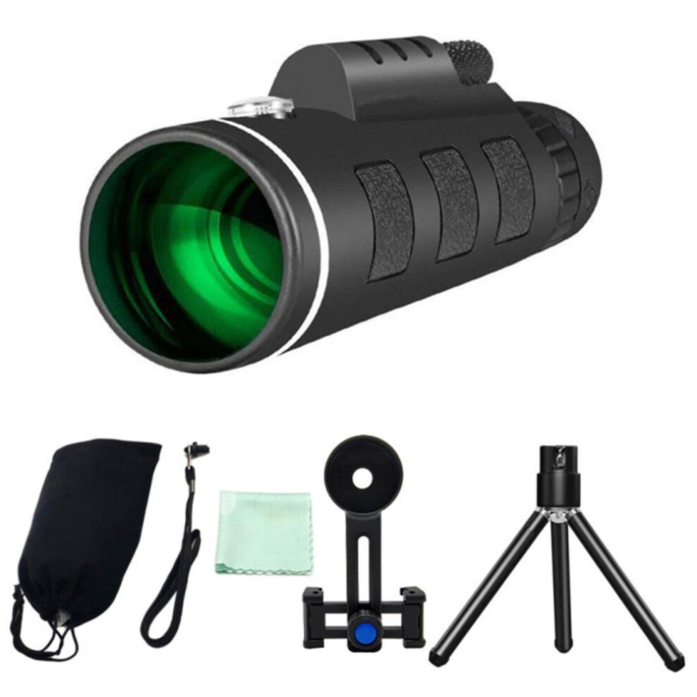 Travel Companion Monocular Telescope, Equipped With Smartphone Adapter For Seamless Photography, Waterproof And Durable, Featuring 12X50 Hd Magnificat 9088816763044