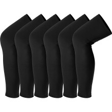 Manicotti compressivi per le gambe per lo sport e l'uso quotidiano, coprigambe con protezione UV e design di allungamento progressivo direzionale,