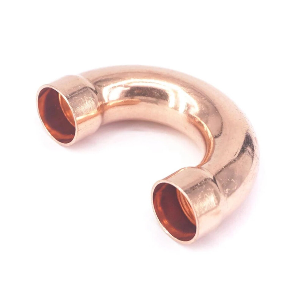 Copper Plumbing Pipe Fitting 180 Degree Bend End Feed 10X0.8x25.4mm For Water Systems 9339159833155