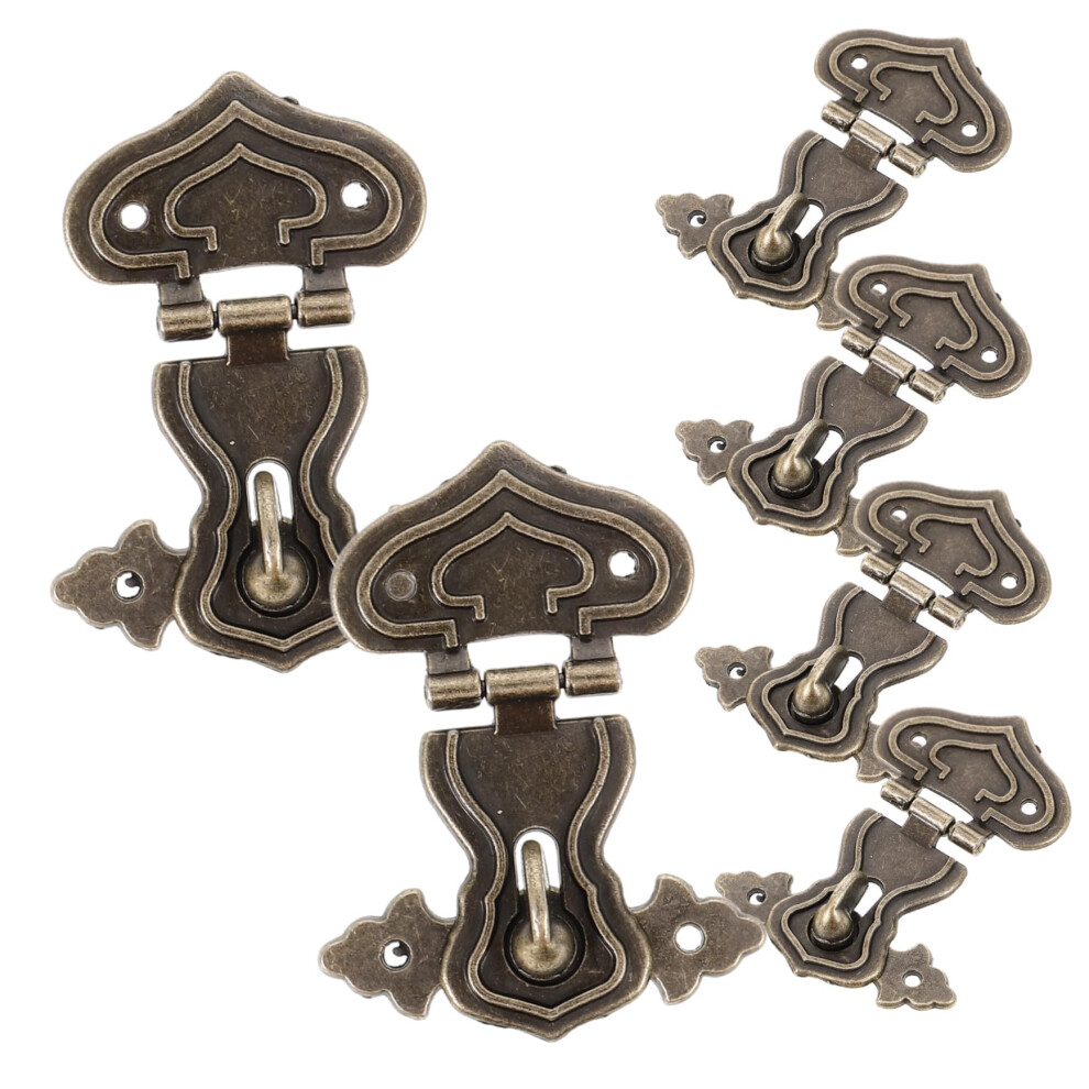 6Pcs Vintage Box Hasp Zinc Alloy Latch For Wooden Jewelry And Craft Boxes Durable Easy Install 9001264572020
